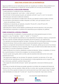 Día Escolar de Matemáticas: #DislexiaYMates