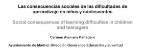Las Consecuencias Sociales de dificultades de aprendizaje